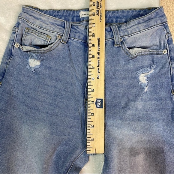 TNR jeans light wash distressed holey high rise skinny jeans - Picture 7 of 11